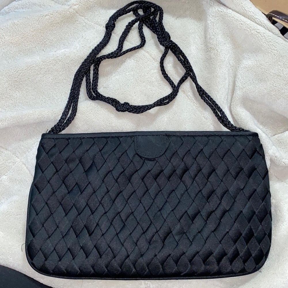 Black evening clutch or shoulder bag